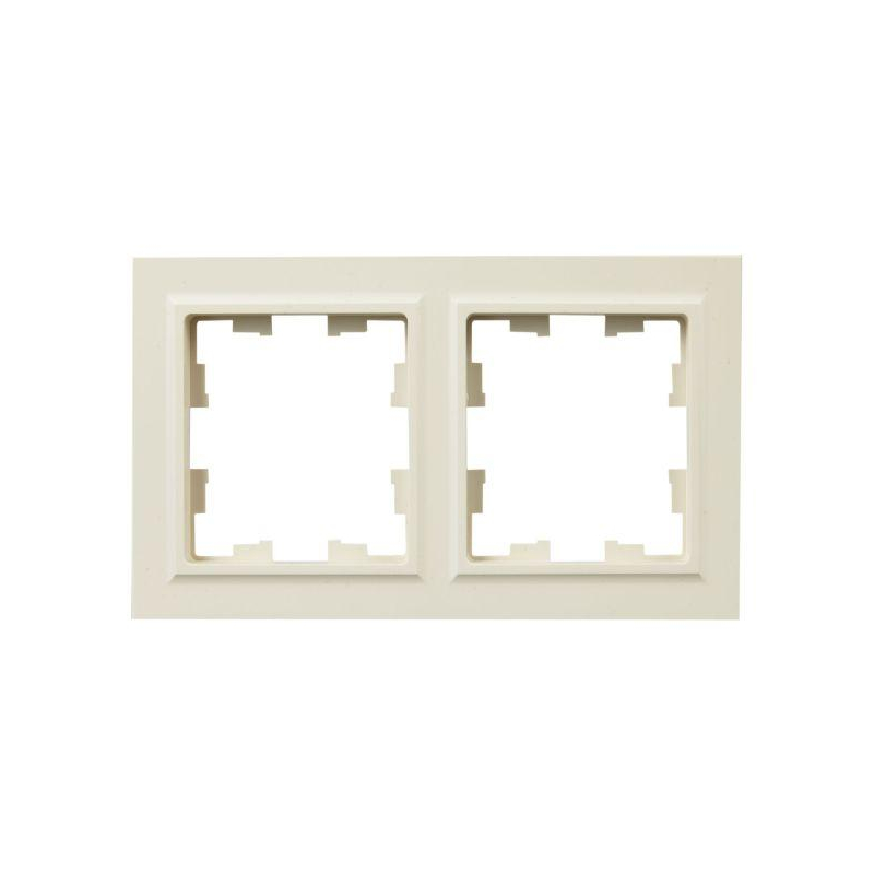 BRITE Рамка 2-местная IP44 РУ-2-БрКр-44 бежевый IEK