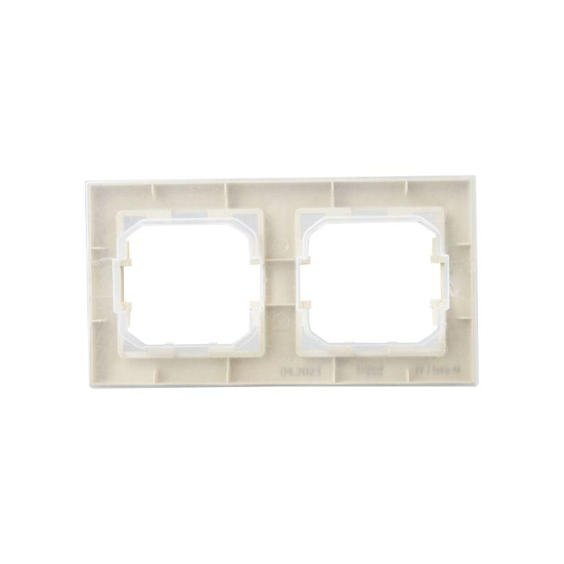 BRITE Рамка 2-местная IP44 РУ-2-БрКр-44 бежевый IEK