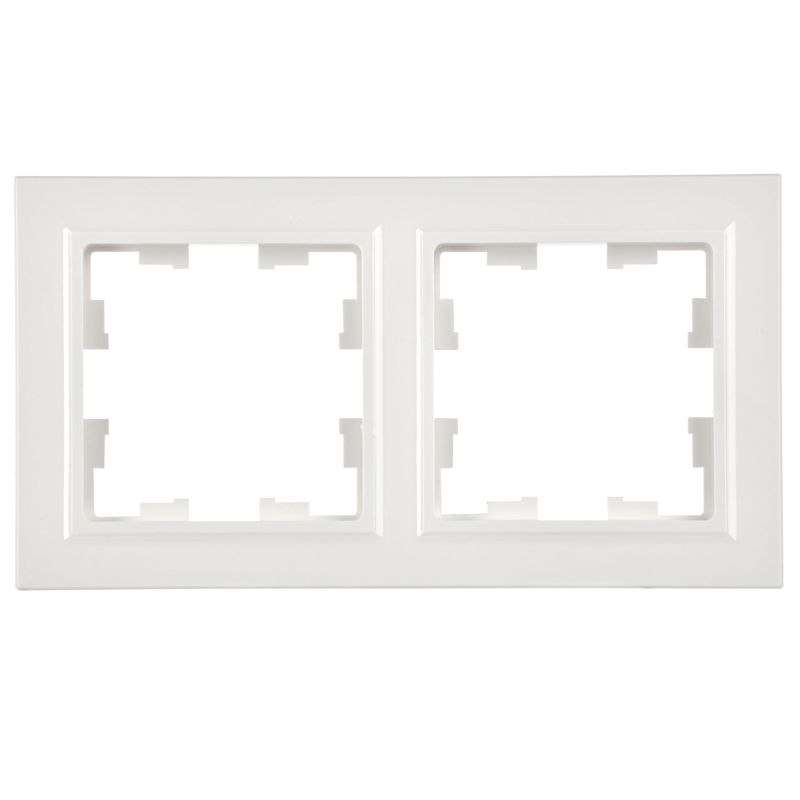 BRITE Рамка 2-местная РУ-2-БрБ белый IEK