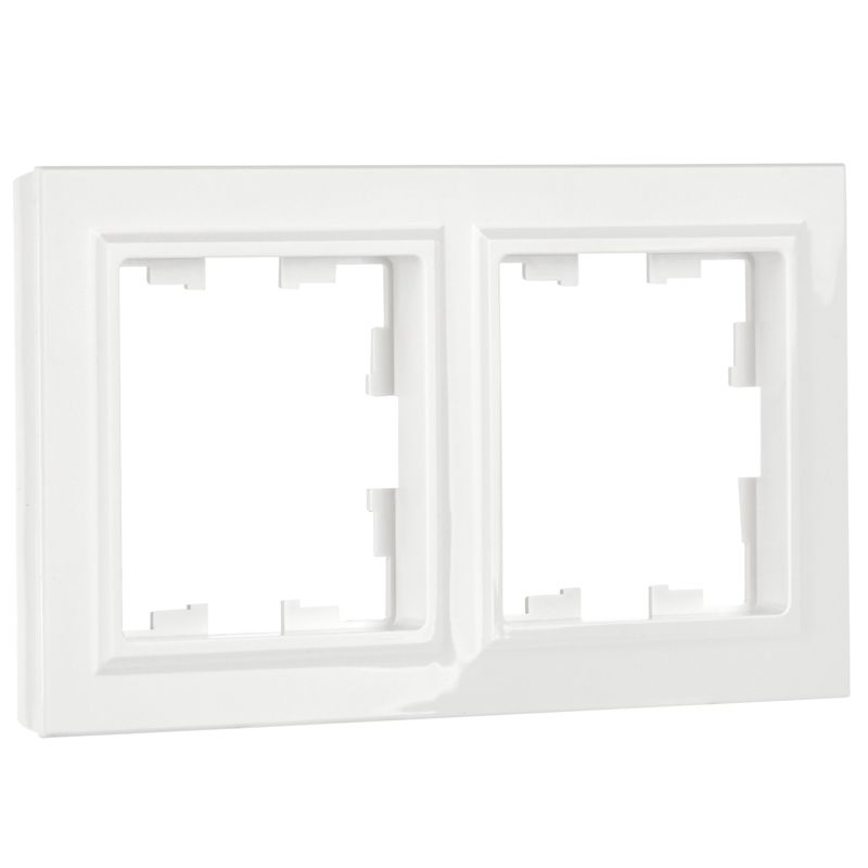 BRITE Рамка 2-местная РУ-2-БрБ белый IEK