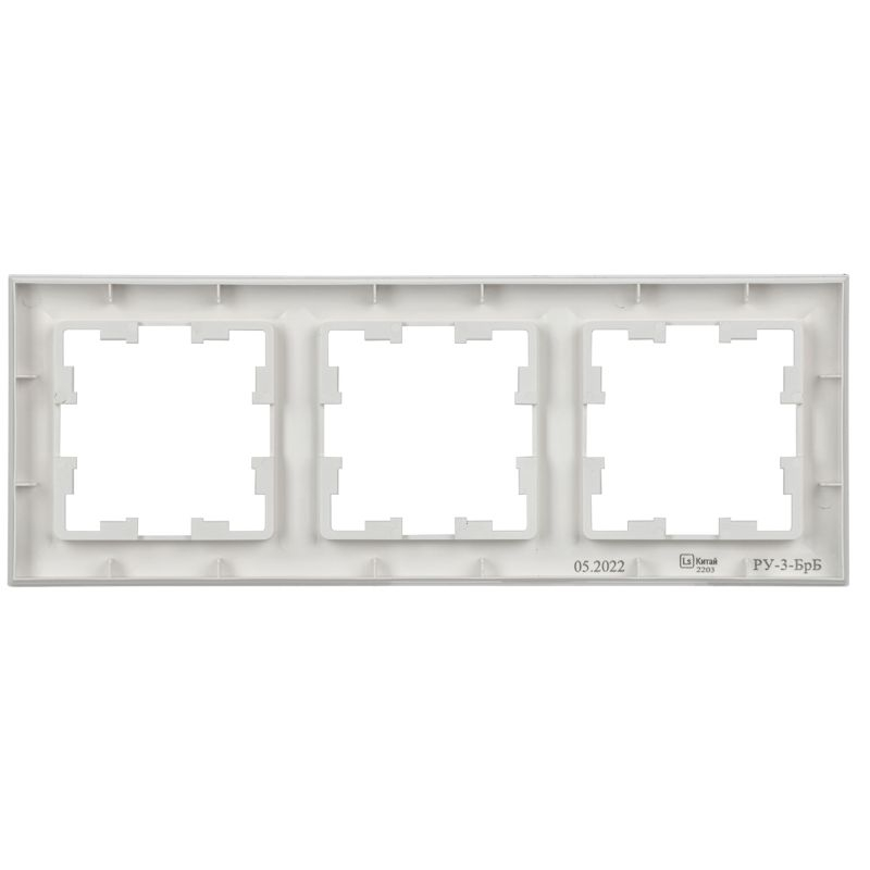 BRITE Рамка 3-местная РУ-3-БрБ белый IEK