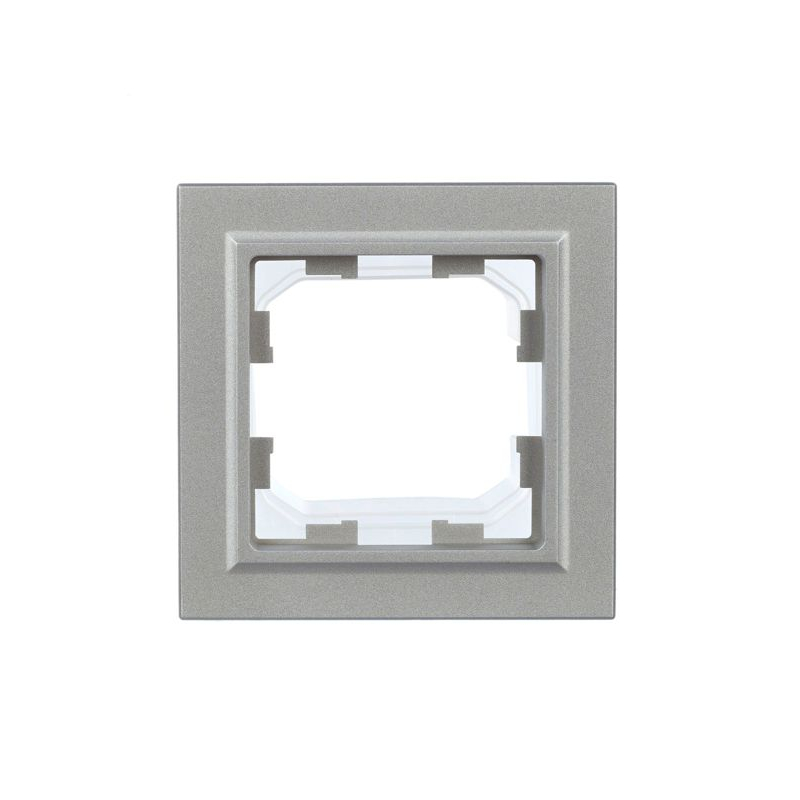 BRITE Рамка 1-местная IP44 РУ-1-БрА-44 алюминий IEK