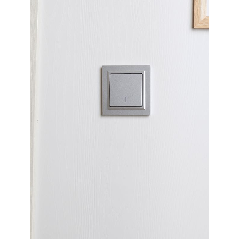 BRITE Рамка 1-местная IP44 РУ-1-БрА-44 алюминий IEK