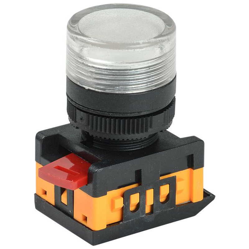 Лампа AL-22TE сигнальная d=22мм прозрачный неон/240В цилиндр IEK