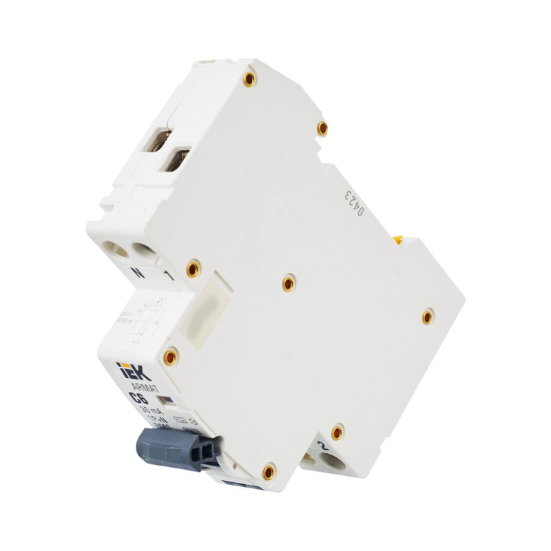 ARMAT Автоматический выключатель дифференциального тока B06S 1P+NP C6 30мА тип AC (18мм) IEK