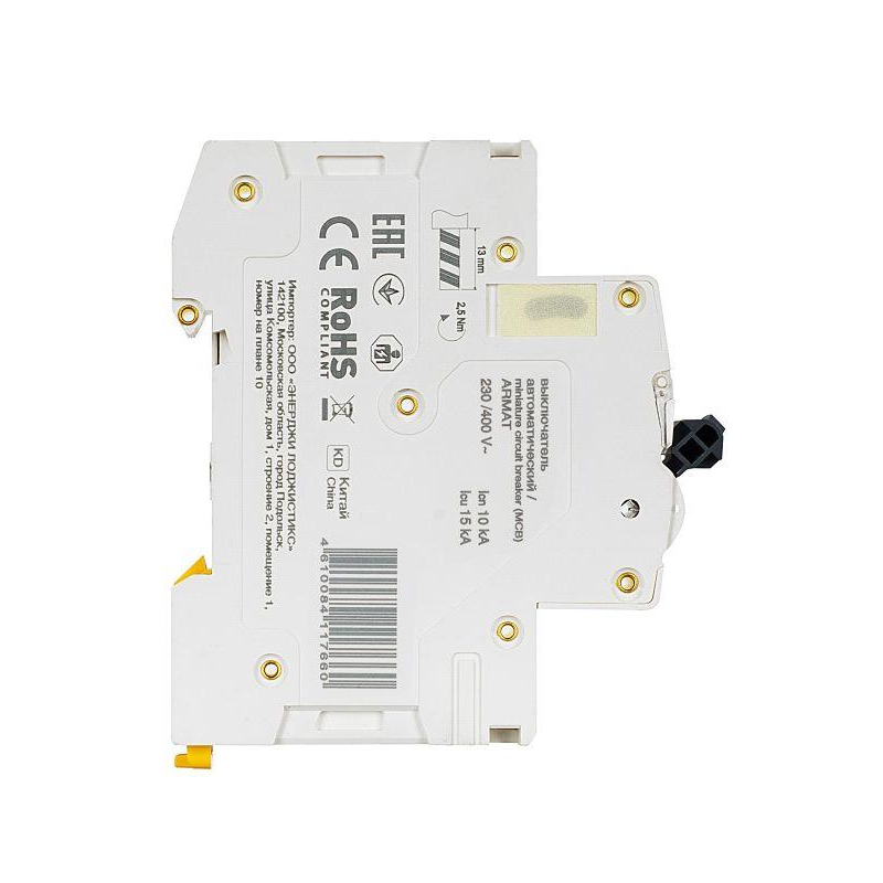 ARMAT Автоматический выключатель M10N 1P C 6А IEK