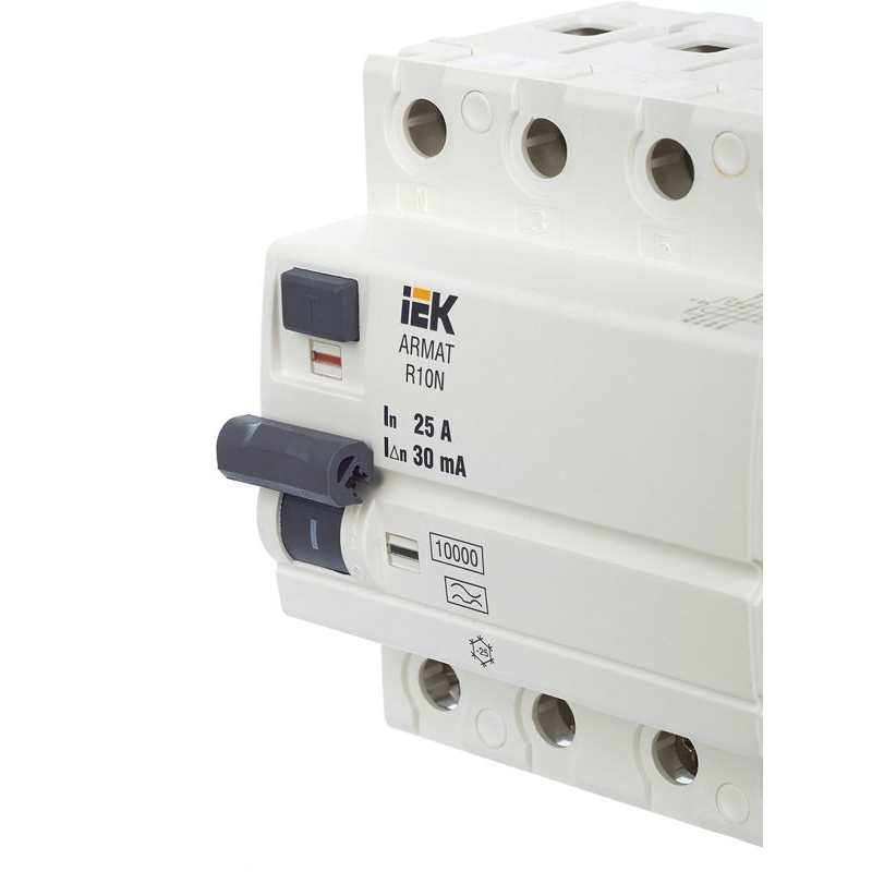 ARMAT Выключатель дифференциального тока R10N 4P 25А 30мА тип A IEK