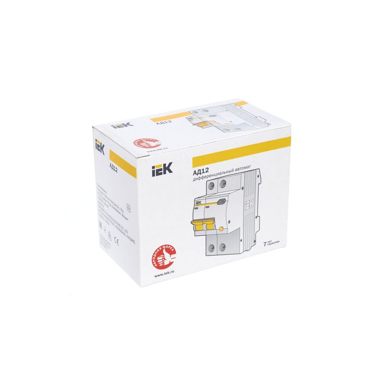 KARAT Дифференциальный автомат АД12 2P 25А 300мА тип AC IEK