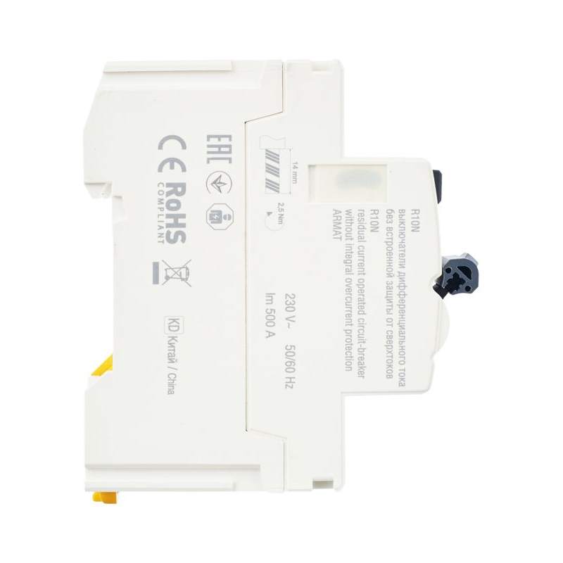 ARMAT Выключатель дифференциального тока R10N 2P 40А 100мА тип AC IEK