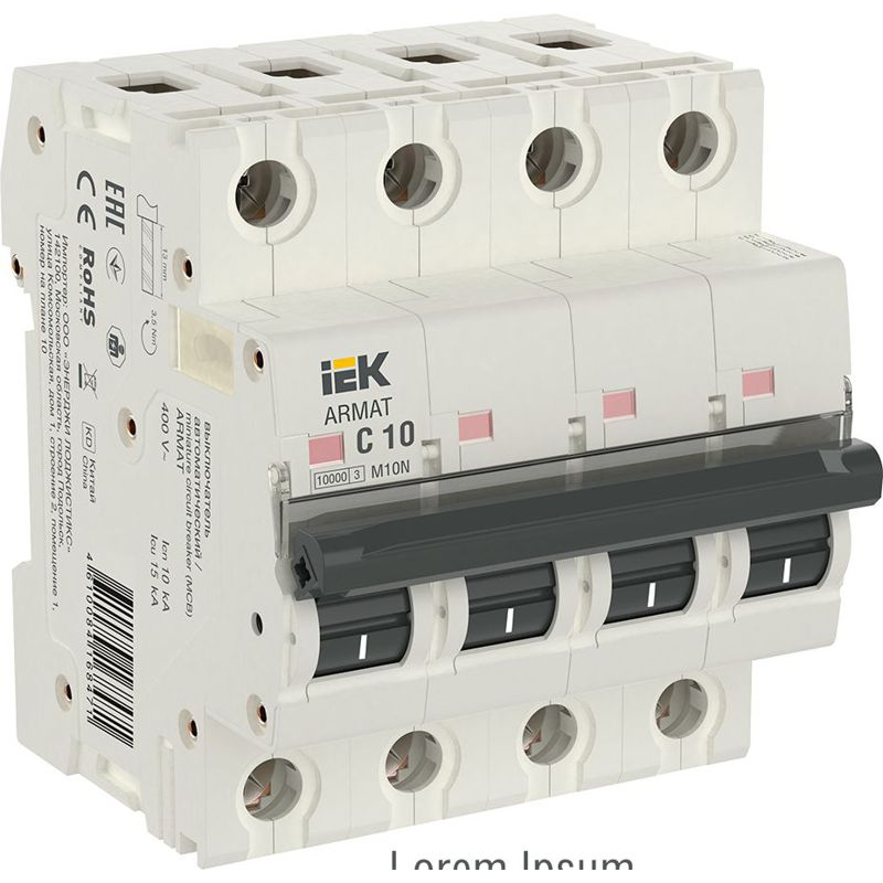 ARMAT Автоматический выключатель M10N 4P C 10А IEK