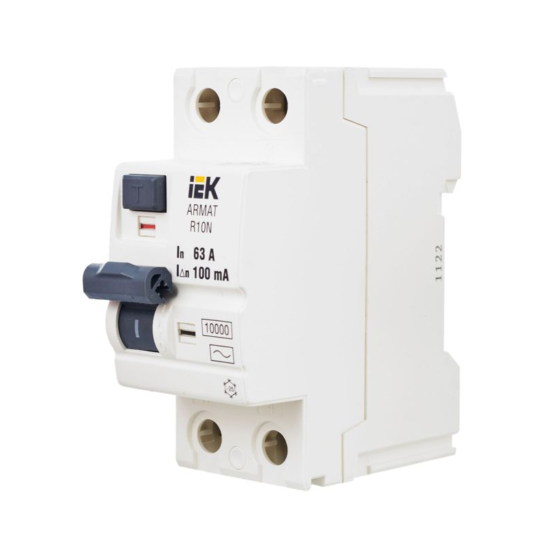 ARMAT Выключатель дифференциального тока R10N 2P 63А 100мА тип AC IEK