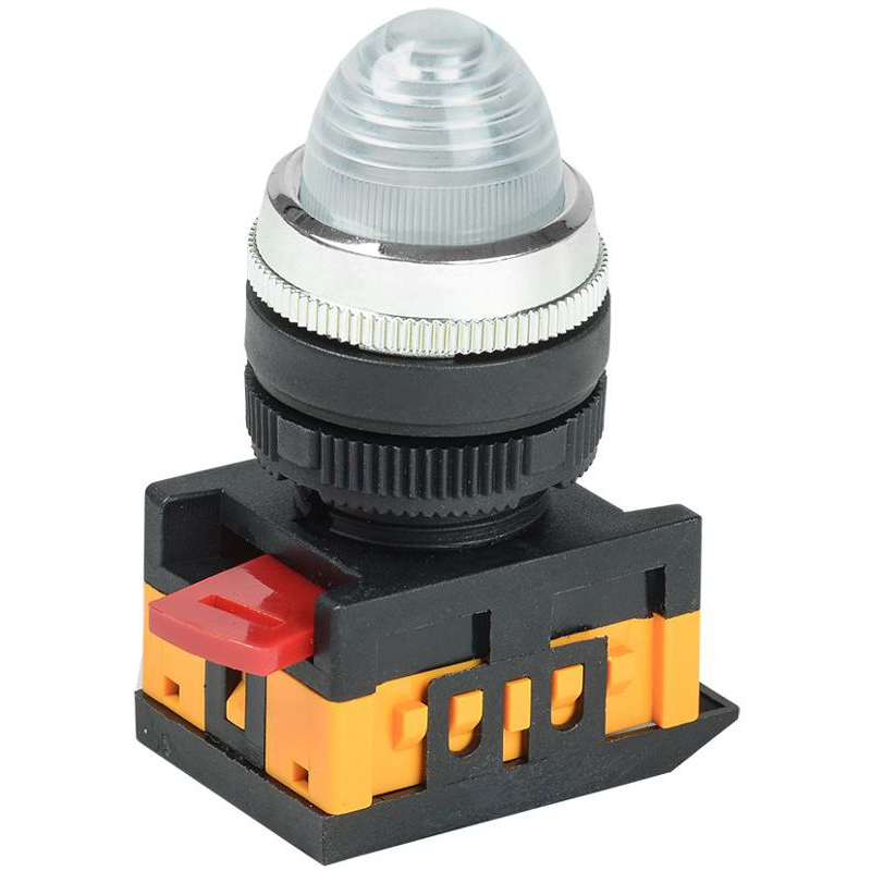 Лампа AL-22 сигнальная d=22мм прозрачный неон/240В цилиндр IEK