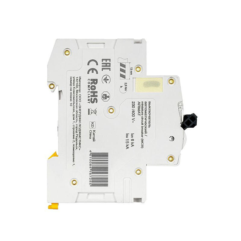 ARMAT Автоматический выключатель M10N 3P C 6А IEK