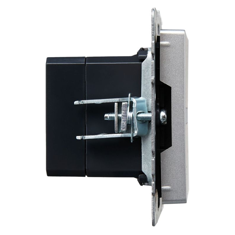 BRITE Розетка USB A+A 5В 3,1А РЮ10-1-БрА алюминий IEK