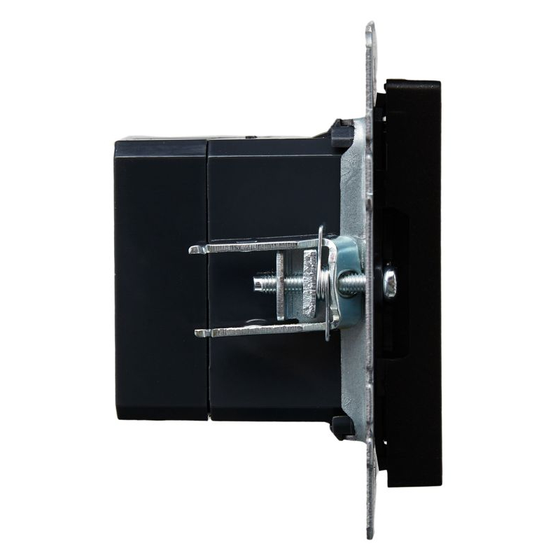 BRITE Розетка USB A+A 5В 3,1А РЮ10-1-БрЧ черный IEK