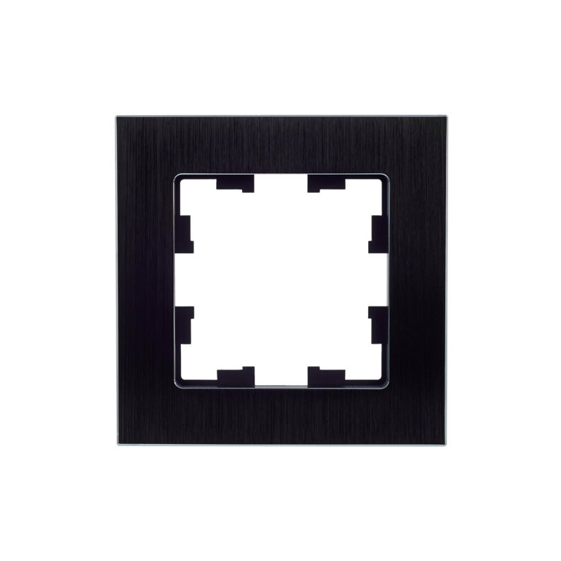 BRITE Рамка 1 -местная РУ-1-1-БрЧ металл черный IEK