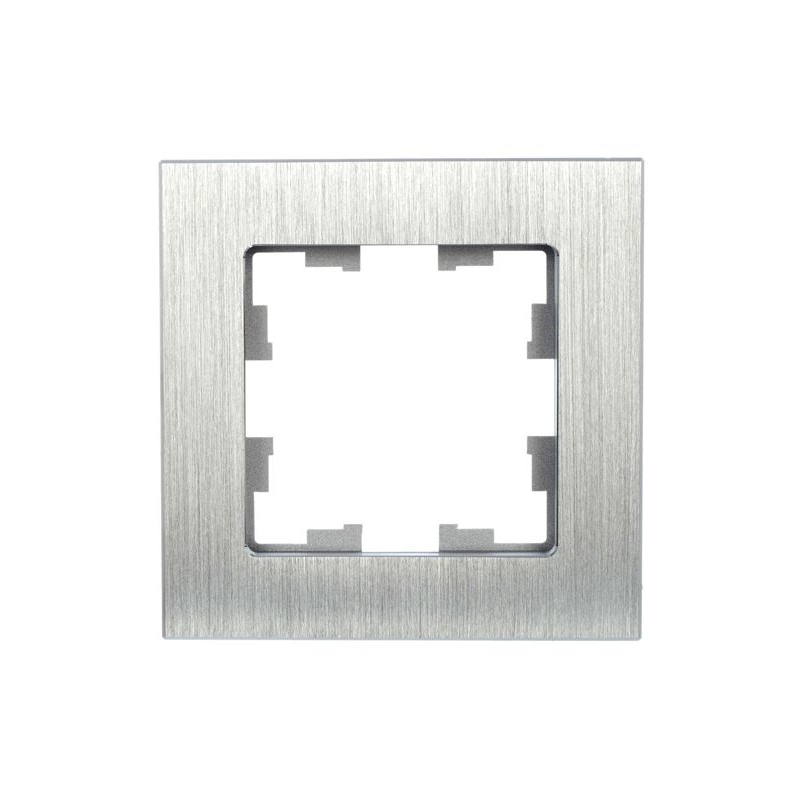 BRITE Рамка 1 -местная РУ-1-1-БрА металл алюминий IEK