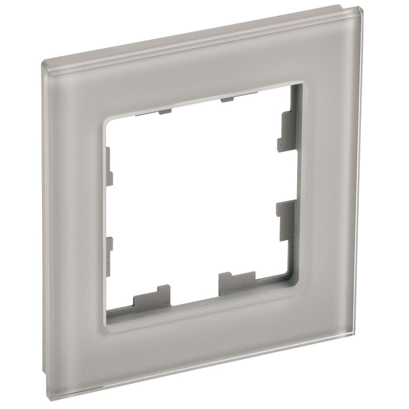 BRITE Рамка 1 -местная РУ-1-2-БрД стекло дымчатый IEK