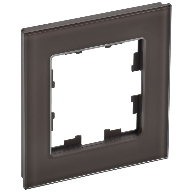 BRITE Рамка 1 -местная РУ-1-2-БрТБ стекло темная бронза IEK