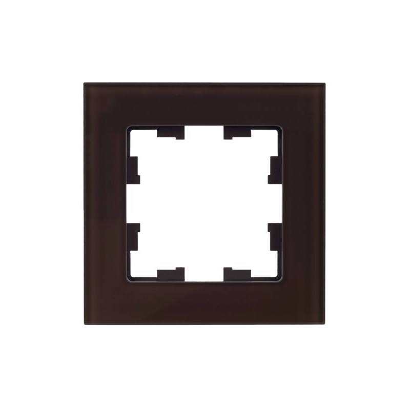 BRITE Рамка 1 -местная РУ-1-2-БрТБ стекло темная бронза IEK