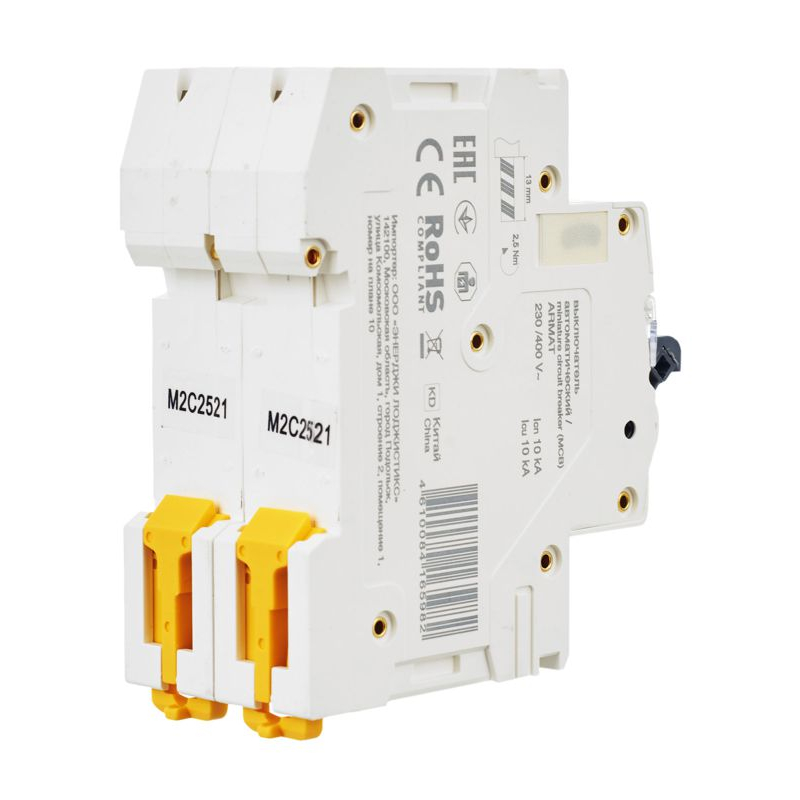 ARMAT Автоматический выключатель M10N 2P C 25А IEK