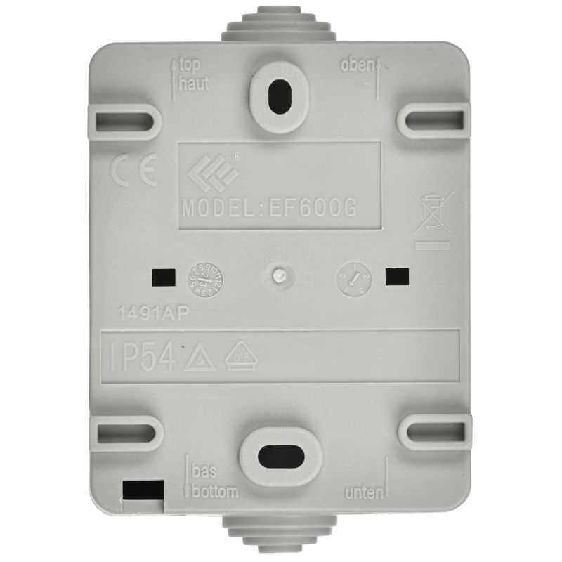 FORS Розетка 1-местная с заземлением для открытой установки 16А IP54 РСб20-3-ФСр серый IEK