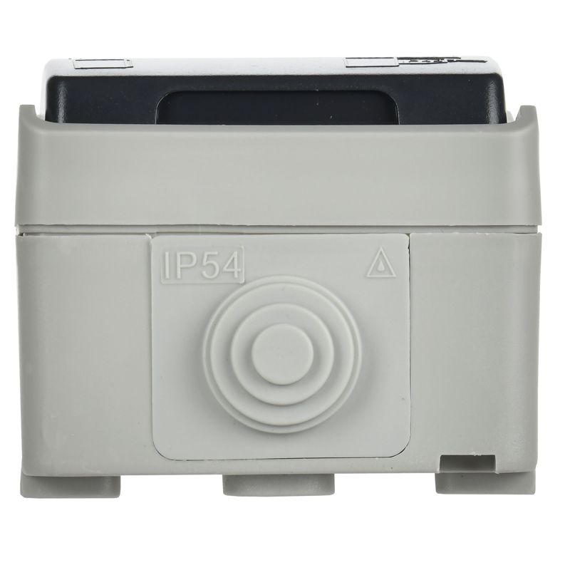 FORS Розетка 1-местная с заземлением для открытой установки 16А IP54 РСб20-3-ФСр серый IEK