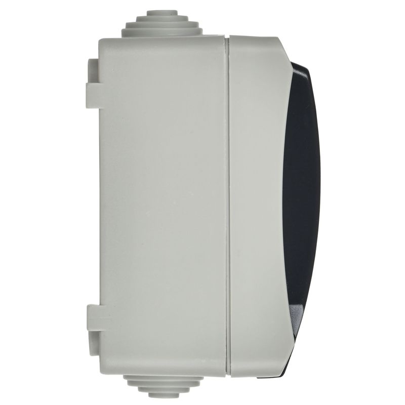 FORS Розетка 1-местная с заземлением для открытой установки 16А IP54 РСб20-3-ФСр серый IEK