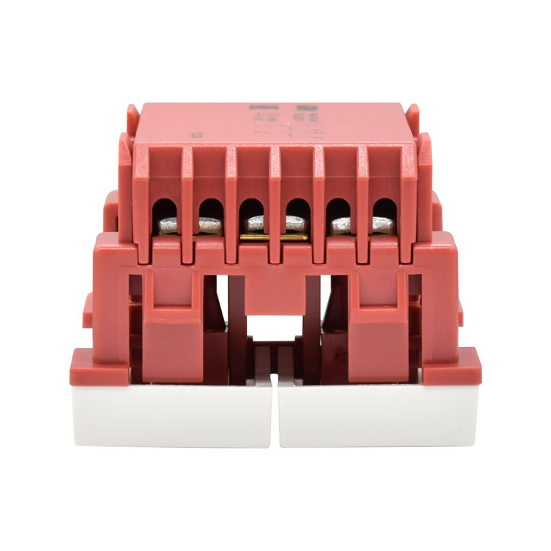 Выключатель проходной (переключатель) двухклавишный ВК4-22-00-П (на 2 модуля) ПРАЙМЕР белый IEK