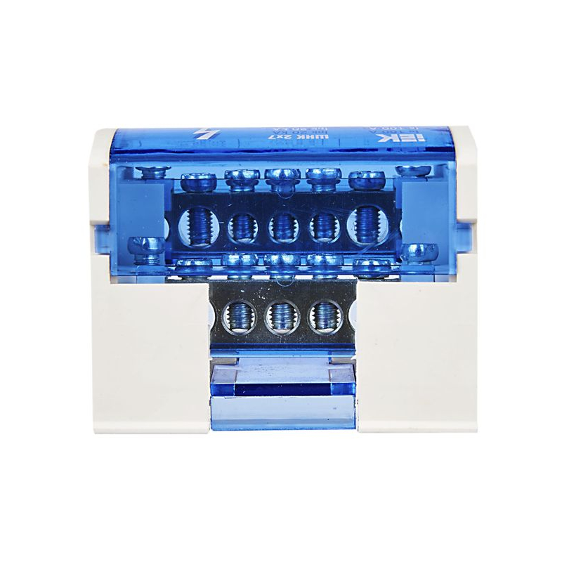 Шины на DIN-рейку в корпусе (кросс-модуль) ШНК 2х7 L+PEN IEK