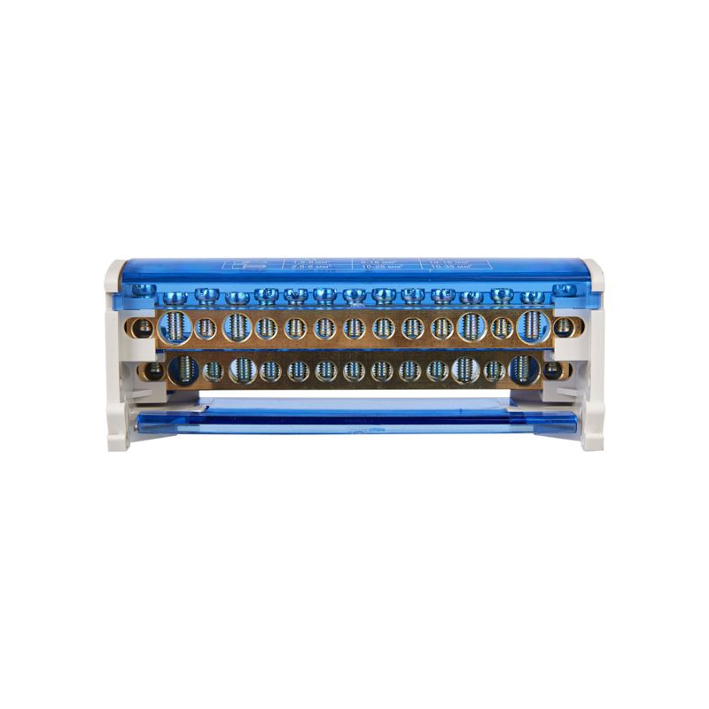 Шины на DIN-рейку в корпусе (кросс-модуль) ШНК 2х15 L+PEN IEK