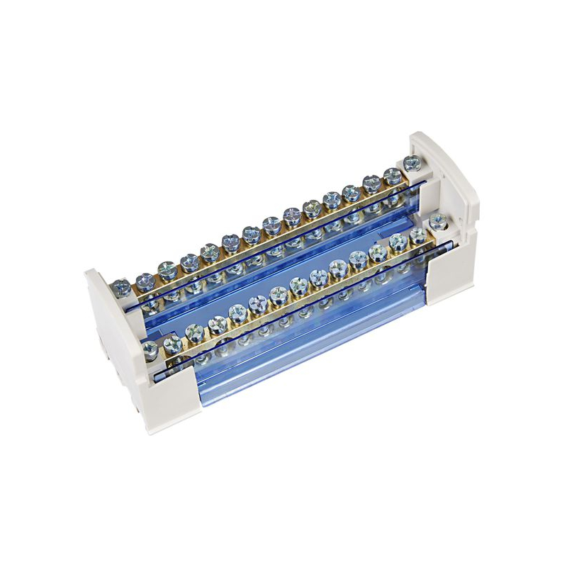 Шины на DIN-рейку в корпусе (кросс-модуль) ШНК 2х15 L+PEN IEK