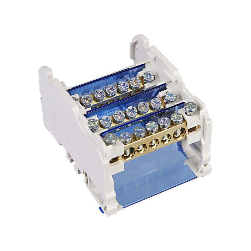 Шины на DIN-рейку в корпусе (кросс-модуль) ШНК 4х7 3L+PEN IEK