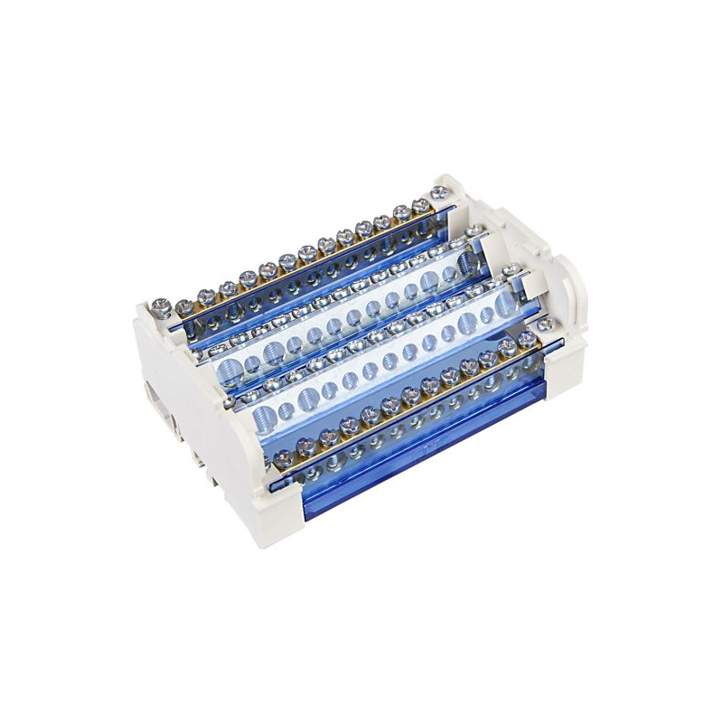 Шины на DIN-рейку в корпусе (кросс-модуль) ШНК 4х15 3L+PEN IEK