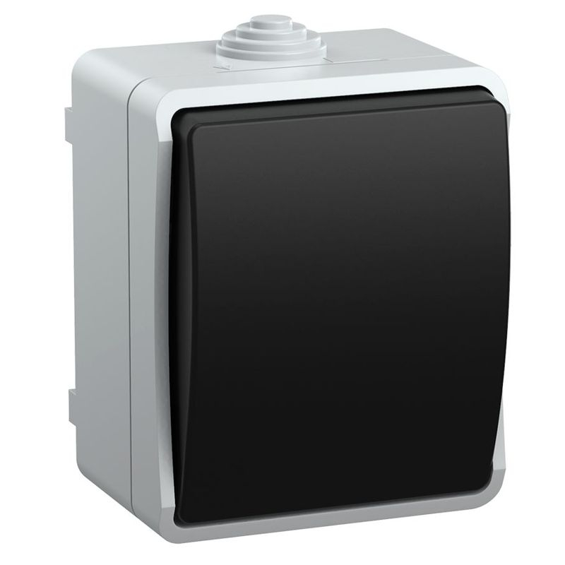 FORS Выключатель 1-клавишный проходной для открытой установки 10А IP54 ВС20-1-0-ФСр серый IEK