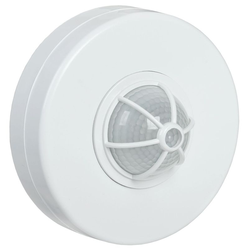 Датчик движения ДД-024 1100Вт 120-360град 6м IP33 белый IEK