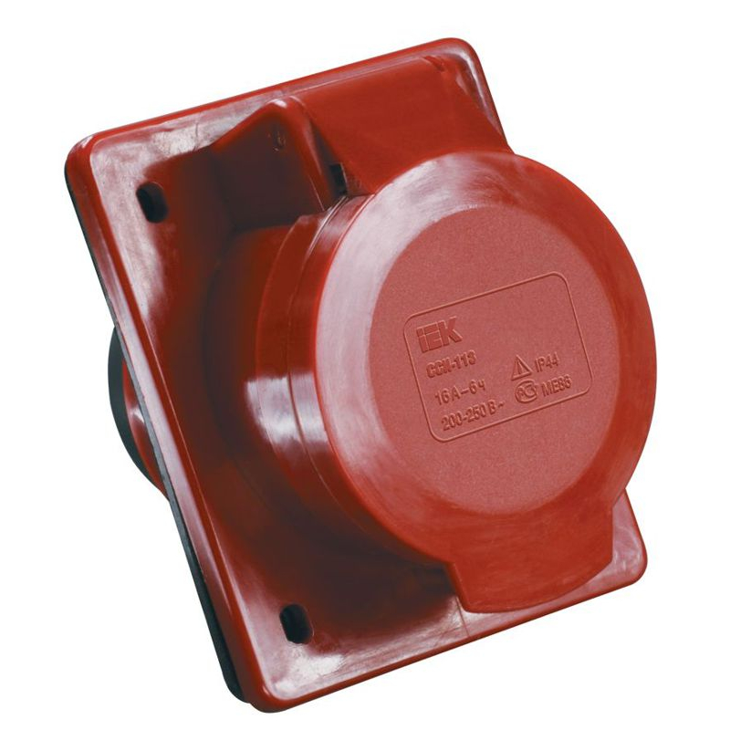 Розетка встраиваемая ССИ-424 3Р+Е 32А 380-415В IP44 IEK
