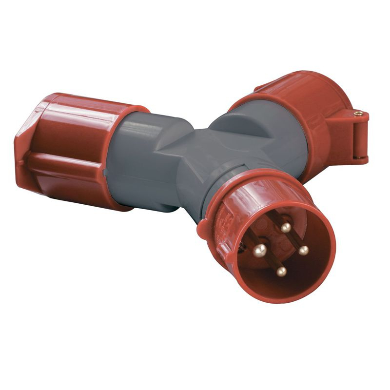 Адаптер двухлучевой ССИ-1012-214 3Р+РЕ 16А 380-415В IP44 IEK