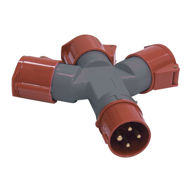 Адаптер трехлучевой ССИ-1013-214 3Р+РЕ 16А 380-415В IP44 IEK