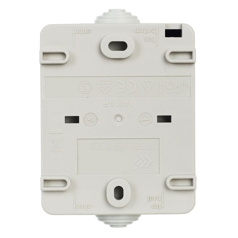 FORS Выключатель 2-клавишный для открытой установки 10А IP54 ВС20-2-0-ФСр серый IEK