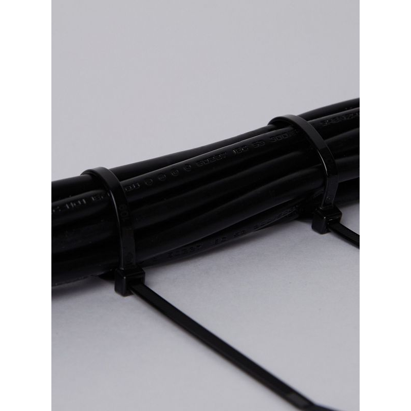 Хомут 4,8х200мм нейлон черный (100шт) IEK