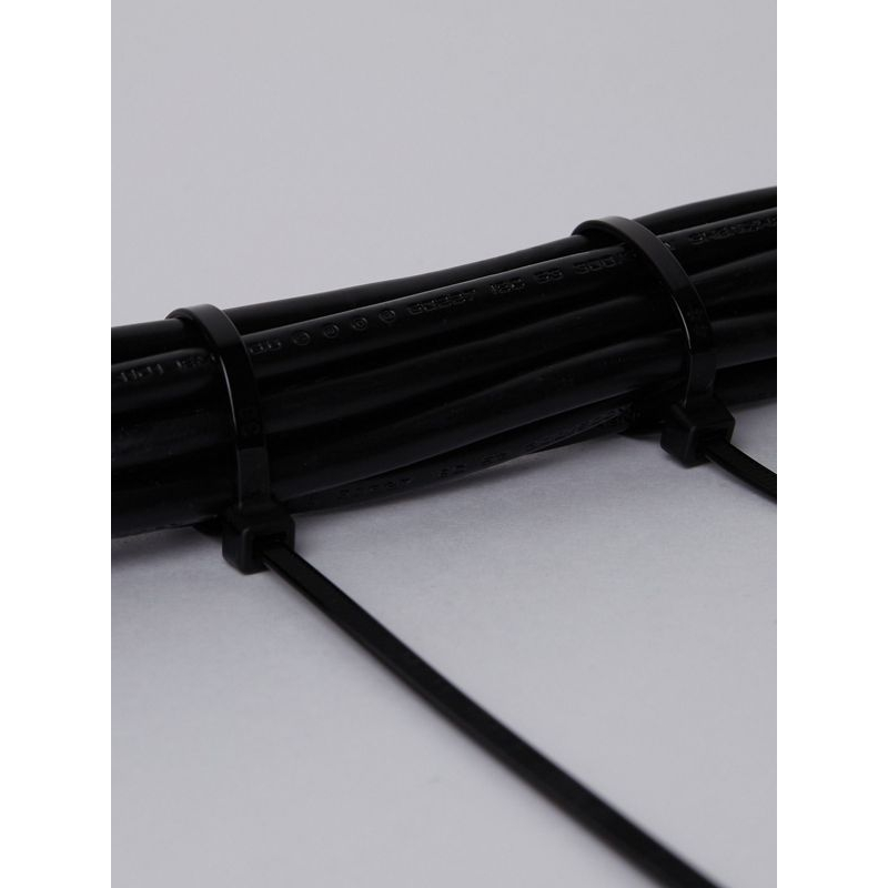 Хомут 4,8х300мм нейлон черный (100шт) IEK