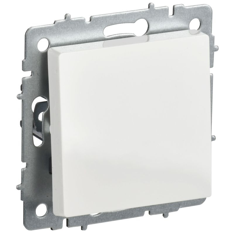 BRITE Выключатель 1-клавишный 10А ВС10-1-0-БрБ белый