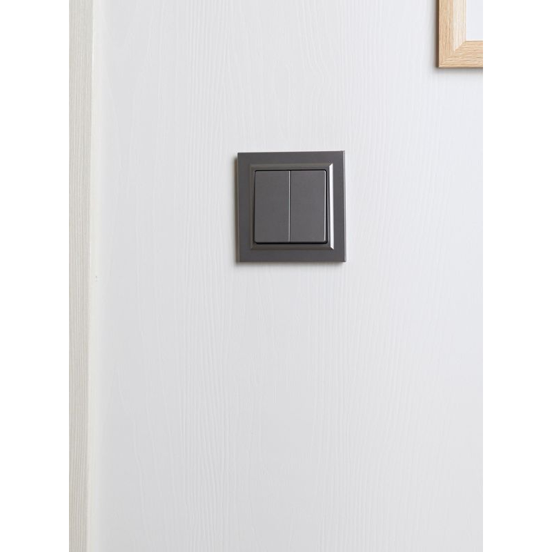 BRITE Рамка 1-местная РУ-1-БрС сталь IEK