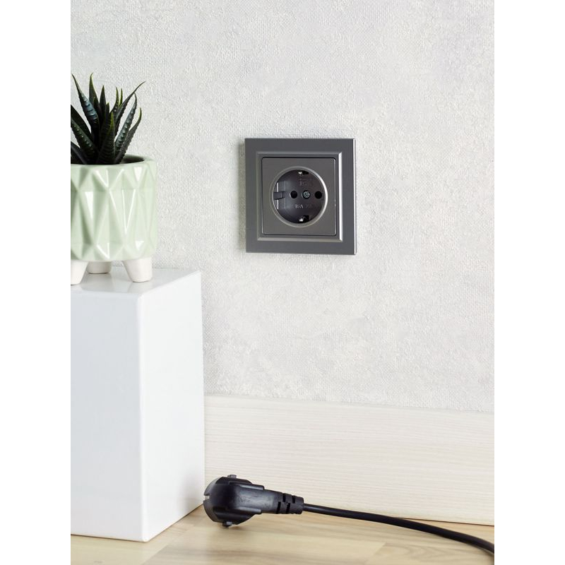 BRITE Рамка 1-местная РУ-1-БрС сталь IEK