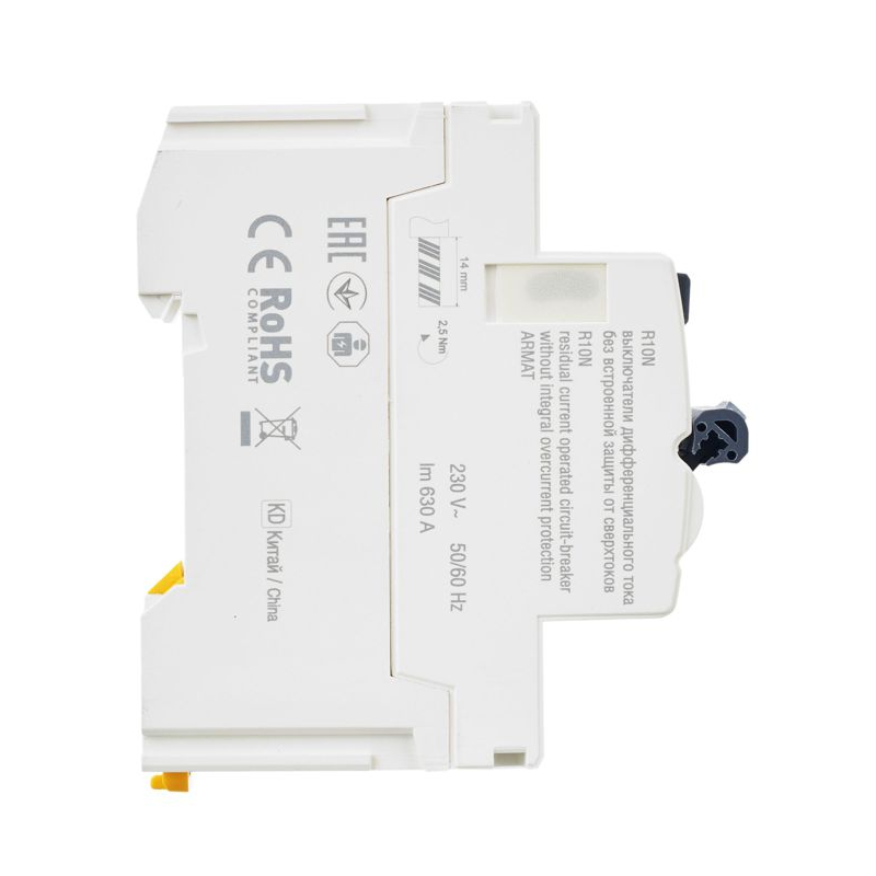 ARMAT Выключатель дифференциального тока R10N 2P 63А 30мА тип A IEK