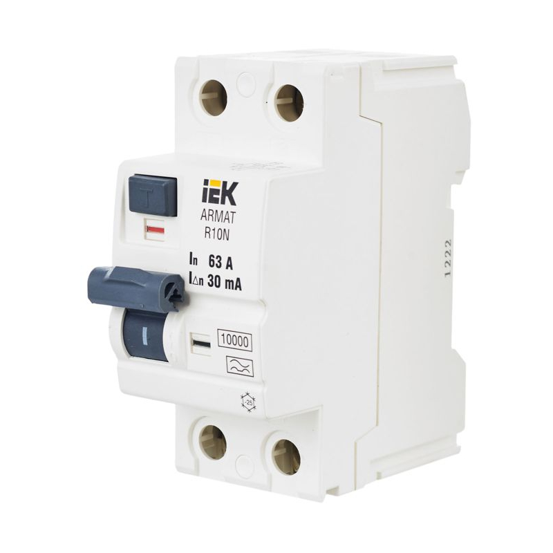ARMAT Выключатель дифференциального тока R10N 2P 63А 30мА тип A IEK