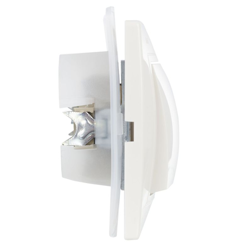 KVARTA Выключатель 1-клавишный 10А IP44 ВС10-1-0-КБ-44 белый GENERICA