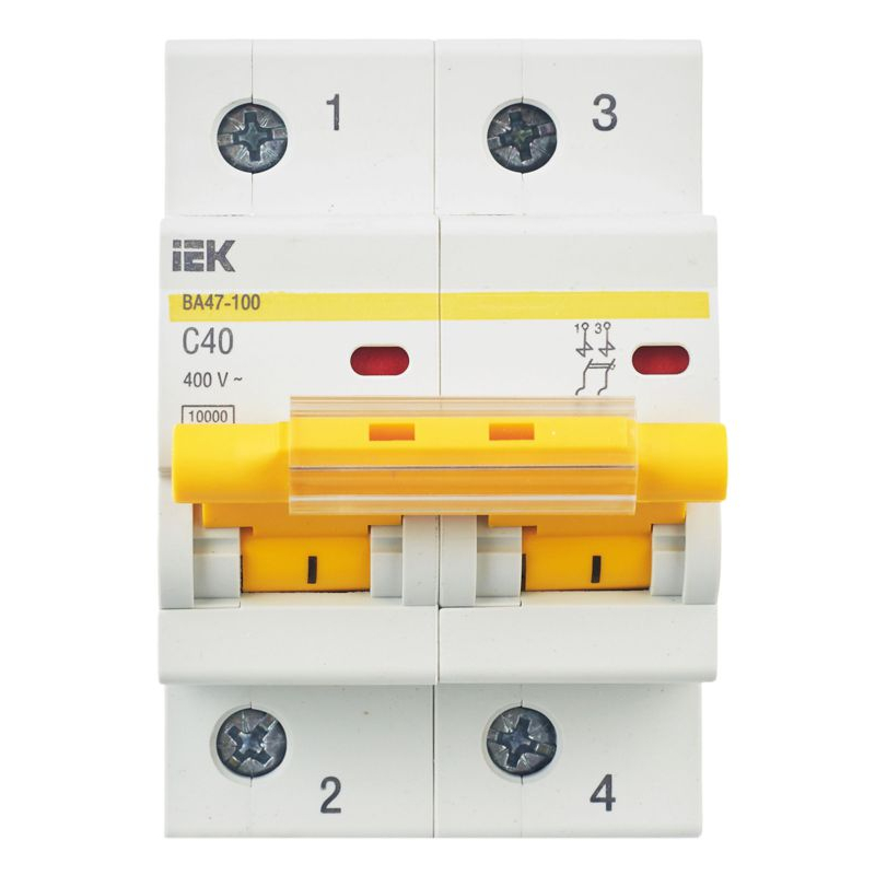 KARAT Автоматический выключатель ВА47-100 2P C 40А 10кА IEK