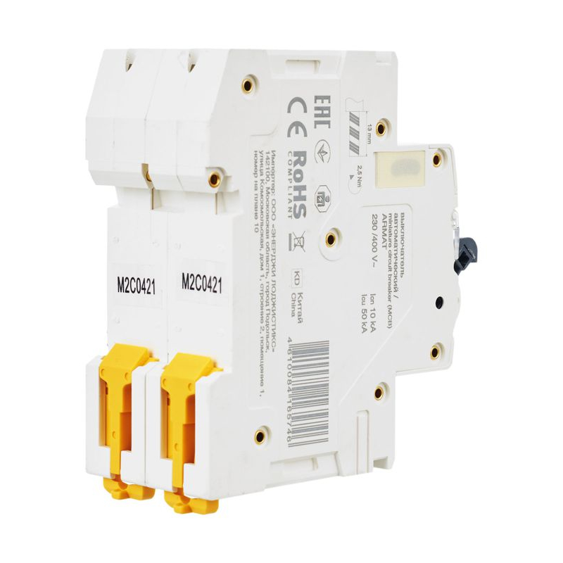 ARMAT Автоматический выключатель M10N 2P C 4А IEK